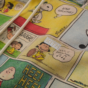 kith联名史努比经典 bogo刺绣标志套头连帽卫衣帽衫