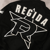 raised BXR经典 born 刺绣经典 标志黑色夹克外套