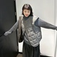 休闲宽松坎肩背心马夹外套 时尚 压格轻薄羽绒马甲女秋冬季 2025新款