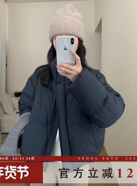 95白鸭绒立领加厚保暖羽绒服女2025冬季新款韩版时尚百搭显瘦外套