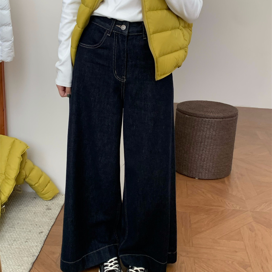 休闲风复古做旧直筒牛仔裤女2025秋冬新款宽松显瘦时尚百搭阔腿裤,女装/女士精品,牛仔裤,淘宝优惠券,粉丝福利购,淘宝优惠卷