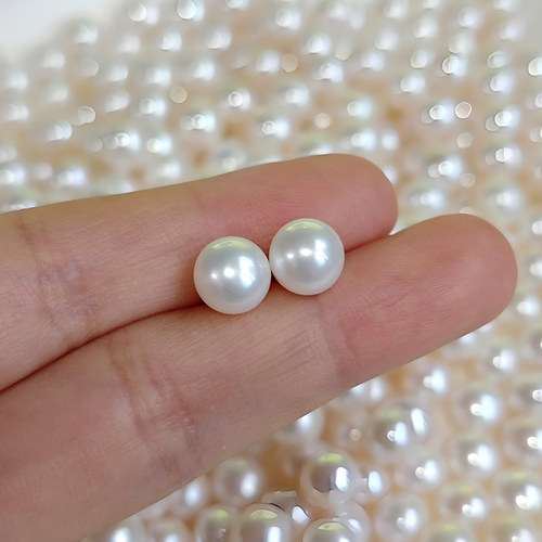 近圆无核淡水珍珠散珠裸珠批发