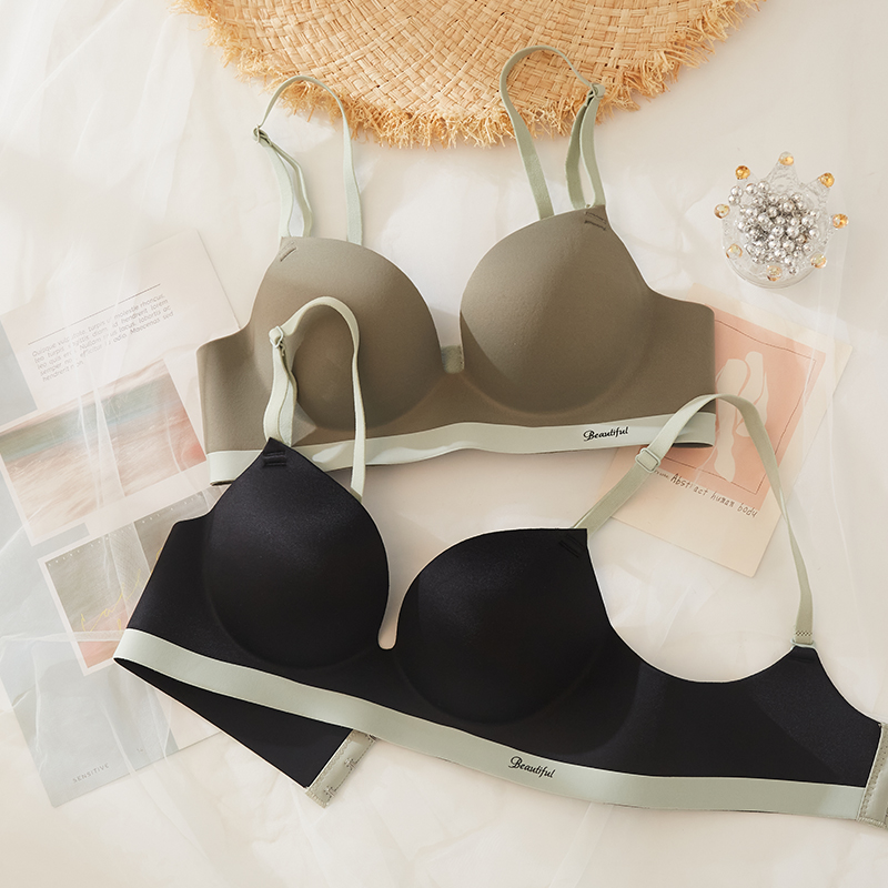 聚拢文胸无钢圈锦纶新品聚拢少女