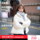 百搭鹅绒外套保暖冬装 森马羽绒服女三防纯色立领宽松简约冬季 新款