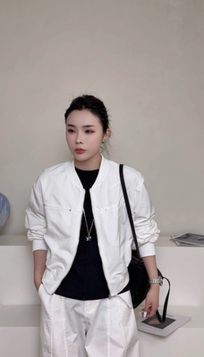 韩版气质百搭显瘦拉链棒球服外套女春季新款休闲夹克上衣潮 77008