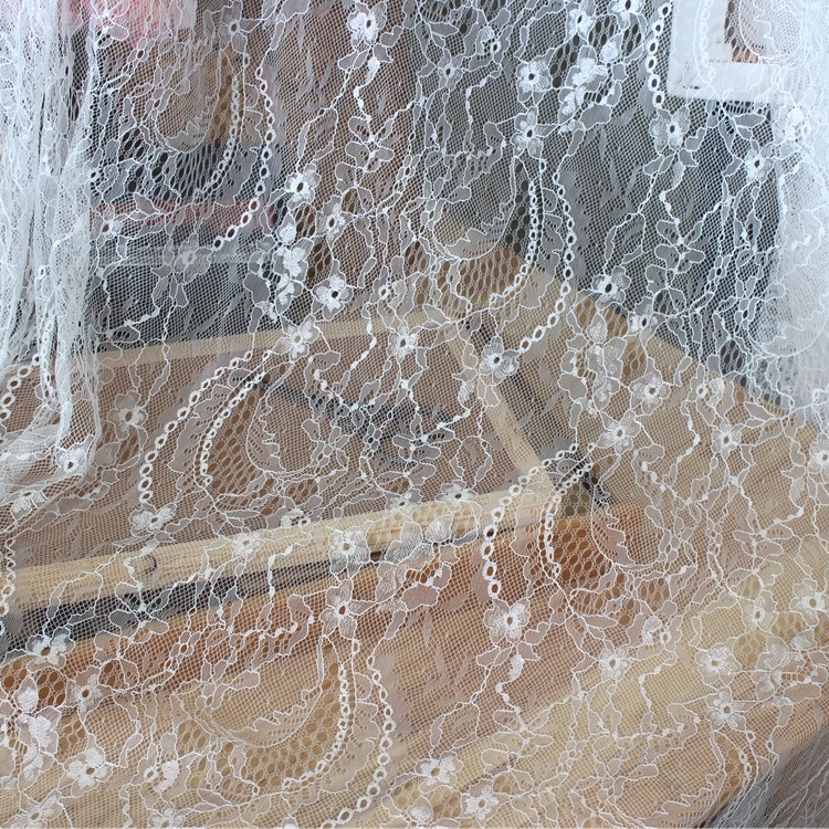 宽1.5米 1米价 波浪边朵花薄款网纱无弹蕾丝花边服装婚纱头纱材料