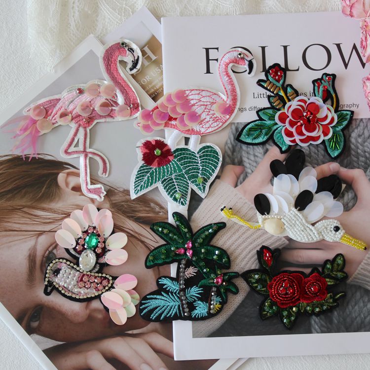 手工钉珠五角星亮片水钻高档辅料