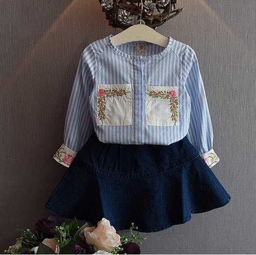 Chemise fille à manche longue - Ref 2086645 Image 1