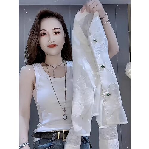 新中式气质百搭薄款防晒短外套