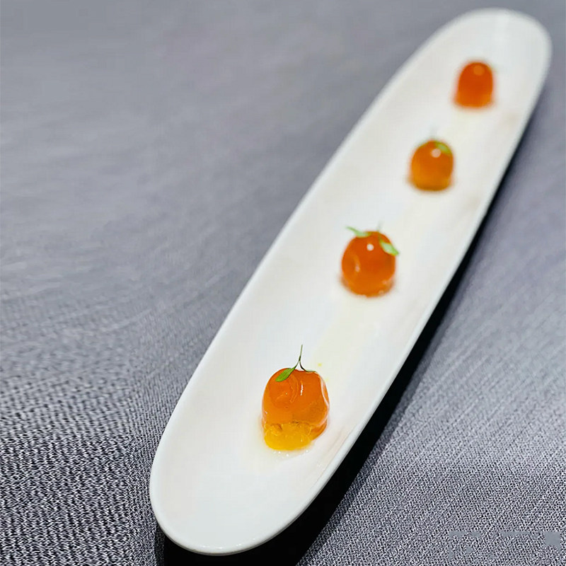 酒店中厨餐具长方面包盘长条盘冷菜创意特色意境菜凉菜会所餐厅盘