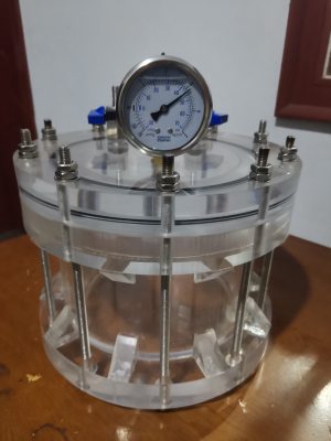 亚克力有机玻璃透明正压罐压力容器罐高压力正压桶正压气密性测试