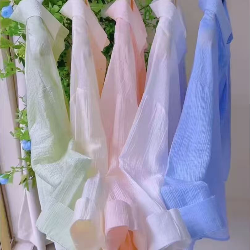 法式高级感粉色衬衫女2025夏季新款薄款设计感小众气质防晒衫上衣