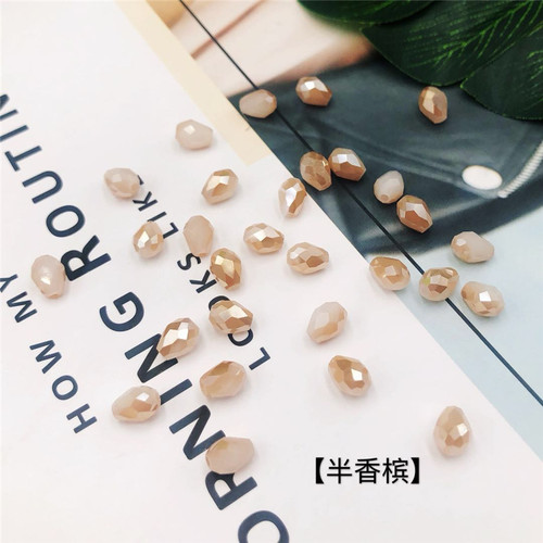 diy切面玻璃水滴挂饰散珠