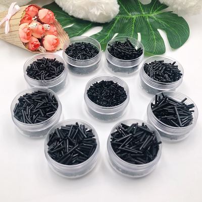 diy长短款黑色辅料手工管珠