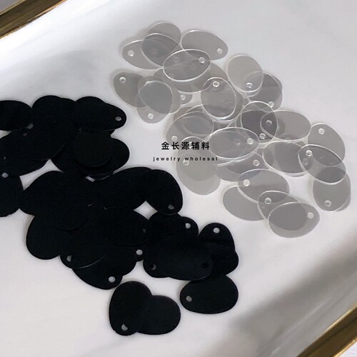手缝椭圆亮片手工DIY服装辅料