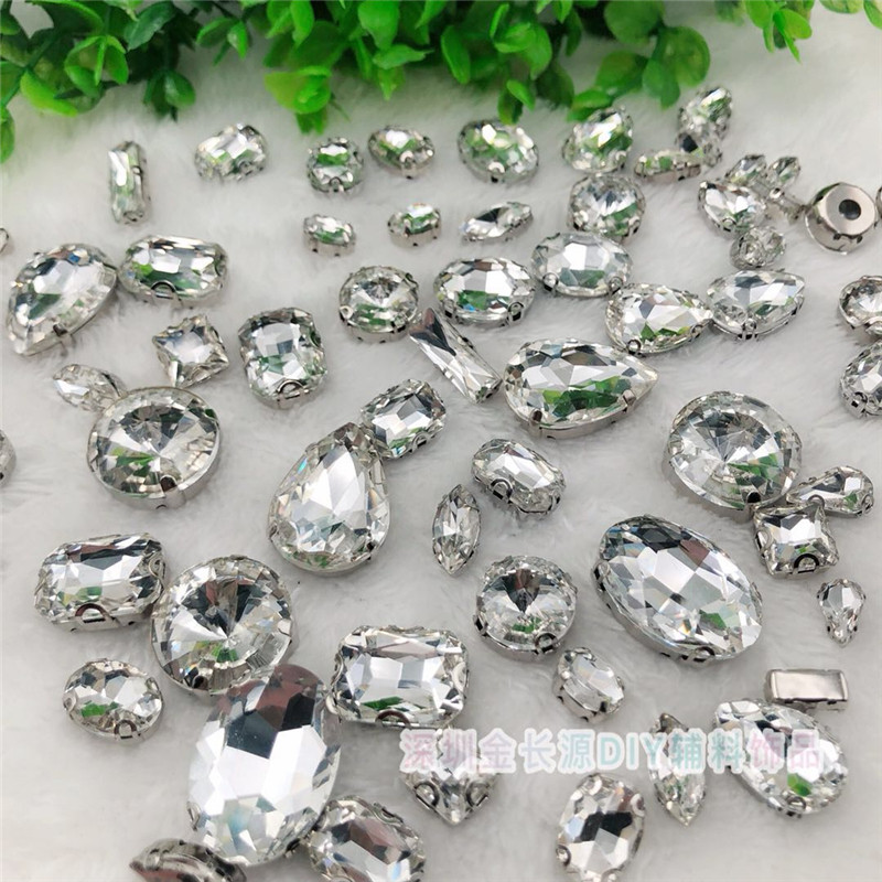 服装辅料白色抓钻玻璃手缝钻手工水钻礼服钻饰卫星配件圆形正方形,饰品/流行首饰/时尚饰品新,其他DIY饰品配件,淘宝优惠券,粉丝福利购,淘宝优惠卷