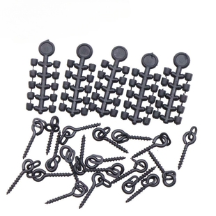 欧鲤反底钓法浮球珠珠上饵螺丝转环鱼钩定位挡豆塞子罗尼线组配件