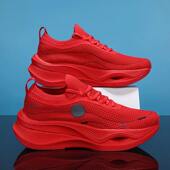 中国红色运动鞋 马年本命年男鞋 2026拜年减震轻便青少年学生跑步鞋