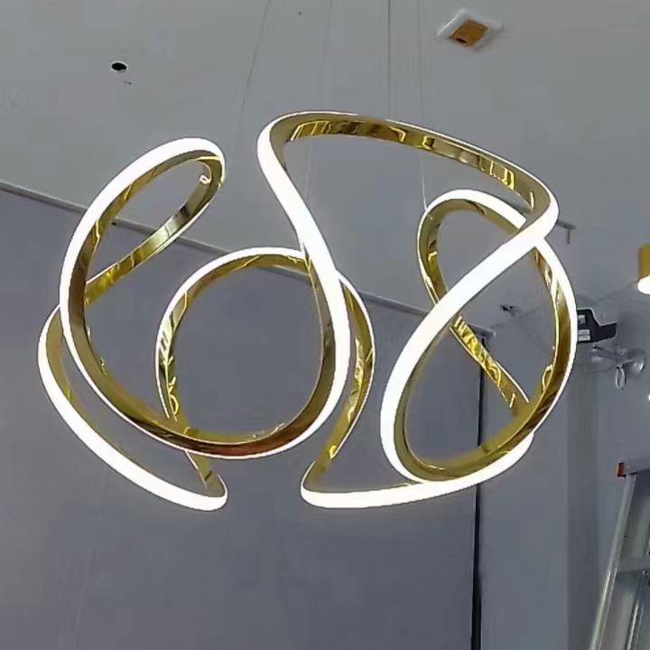 U形客厅卧室餐厅饭店圆桌吊灯