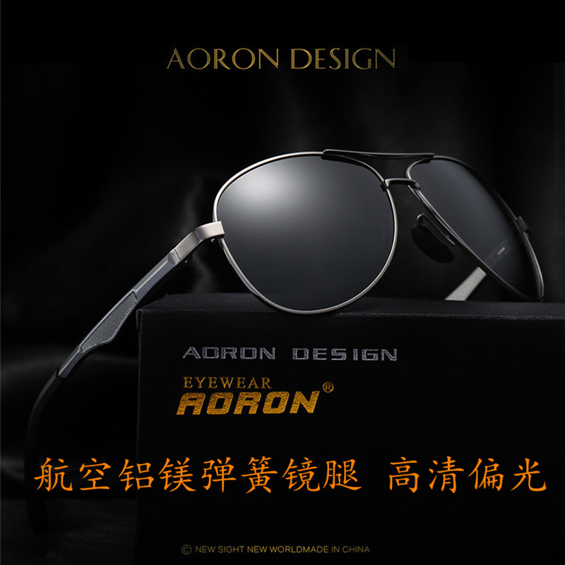 新款男士偏光太阳镜墨镜彩膜偏光镜 可配近视太阳镜