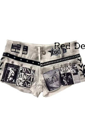 【AGD】RedDevil亚文化朋克短裤辣妹热裤remake亚比短裤视觉系