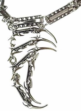 【AGD】IIIMIII I型血管系列拼接爪牙形暗黑项链设计师款锁骨链