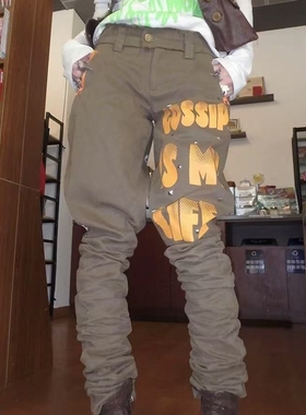 【AGD】WrongSolution“gossip is my life”工装马术百搭堆堆裤