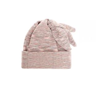 【AGD】6CRAYON三耳多戴法秋冬磨卡灰针织毛线帽水洗粉色针织帽