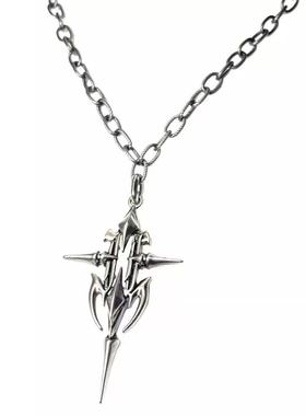 【AGD】IIIMIII 糜烂金属系列 暗黑镂空十字架项链单链锁骨链礼物