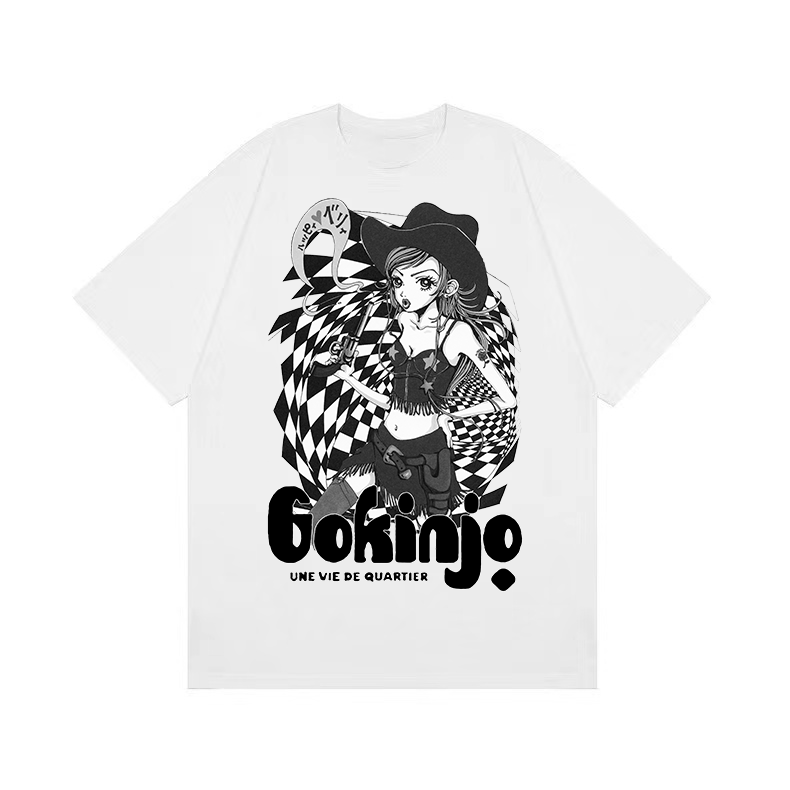 原创日系二次元情侣短袖t恤动漫