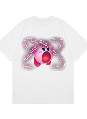 【AGD】LeftOVEr 星之卡比remake二次元情侣小众纯棉重磅短袖t恤