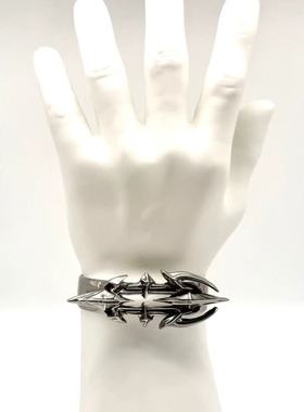 【AGD】IIIMIII糜烂金属系列暗黑异形镂空拼接手镯