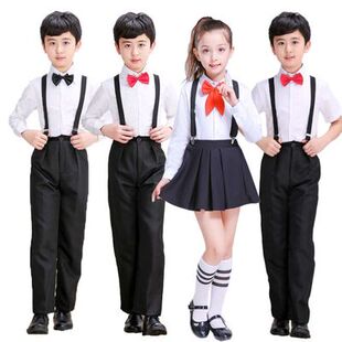 儿童大合唱演出服男童中小学生毕业合唱表演服钢琴主持人朗诵礼服