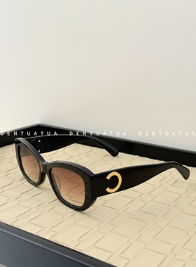 DENTUATUA 波西米亚的自由感！26ss 金属标猫眼遮阳太阳眼镜 墨镜