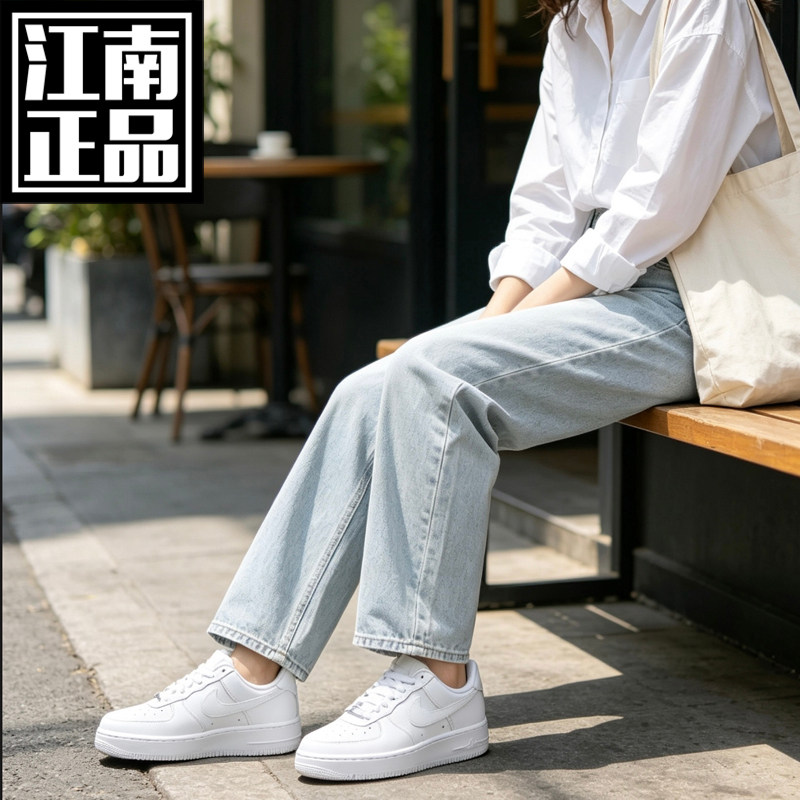 NIKE AF1 AirForce1耐克空军一号女款低帮轻便经典休闲板鞋DD8959