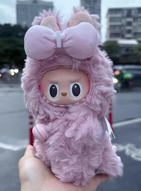 labubu拉布布小天使10cm娃衣3.0一三代站姿公仔棉花娃娃服装鞋帽