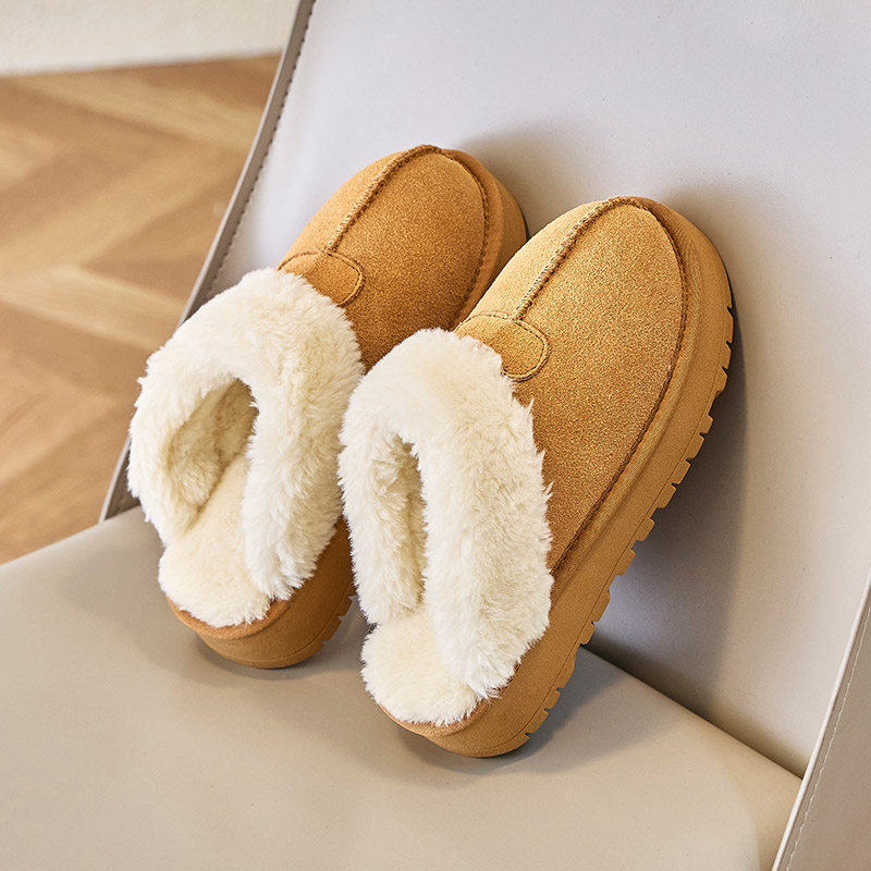 时尚潮流星星半拖冬季外穿包头拖