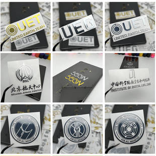 定制金属贴纸 数字生命研究所550W航天中心逐月方舟领航员标志