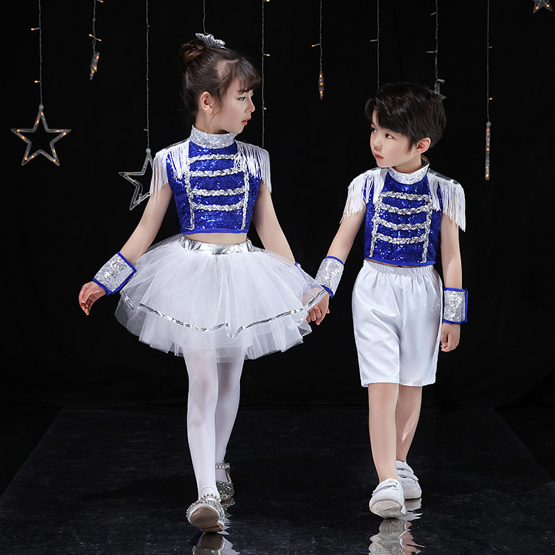 新款六一儿童爵士舞演出服幼儿园儿童演出服
