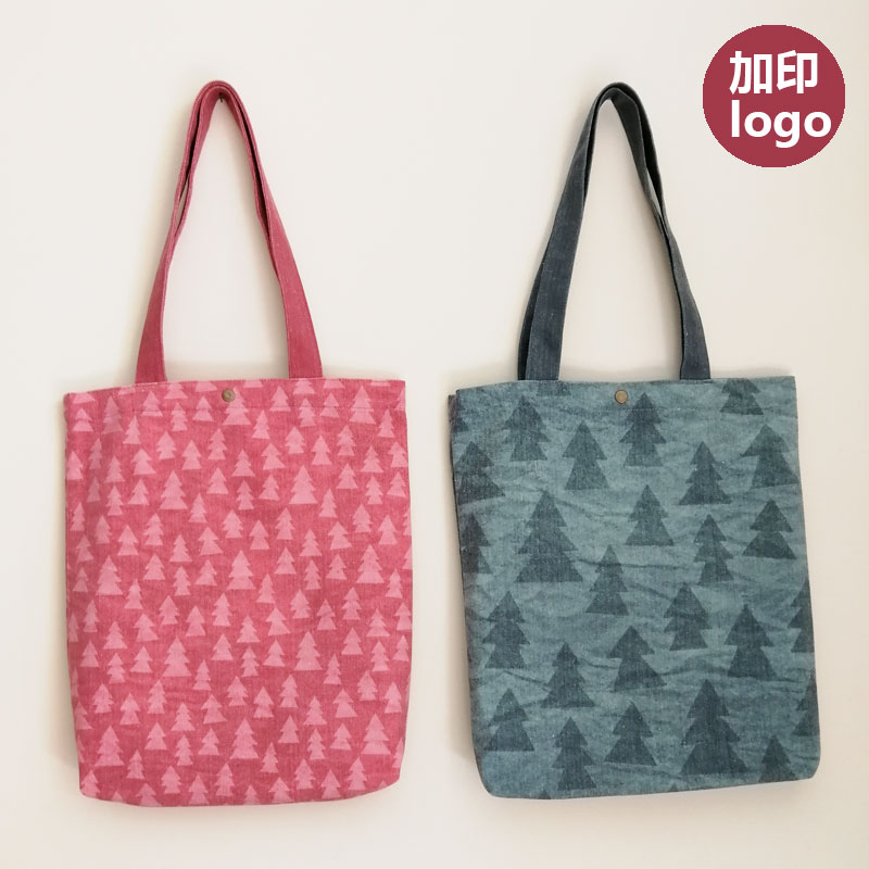 圣诞节装饰大礼包 平安果包装袋 圣诞新年超大礼袋定制帆布包单肩