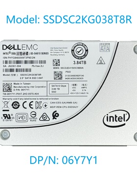 Intel/英特尔S4610 3.84T 2.5 SATA固态硬盘SSDSC2KG038T8R 6Y7Y1