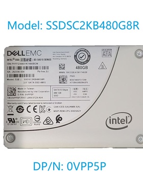 Intel 戴尔S4510 480G 2.5 SATA 固态硬盘SSDSC2KB480G8R 0VPP5P
