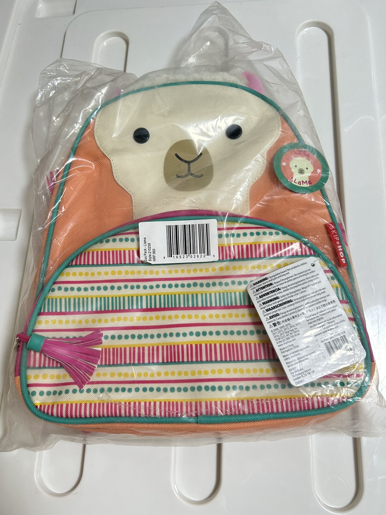 美國 SKIP HOP Zoo 背包宝宝书包小背包幼儿园羊驼双肩包