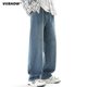 新款 高街直筒牛仔裤 宽松休闲韩版 VISHOW高街男士 潮流休闲阔腿裤