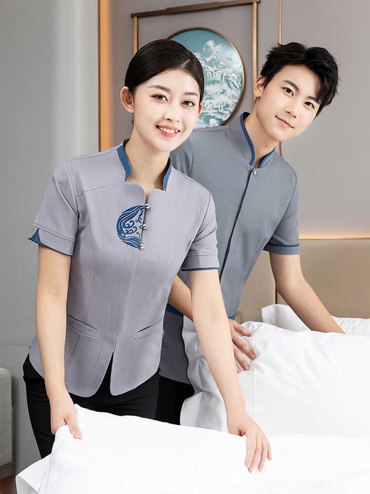 工作服短袖工作服短袖上装夏季