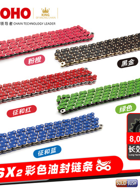 彩色油封炼条520UX 525SX2大排量机车改装忍者 450SR 赛600