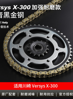 适用川崎异兽Versys X-300泰版牙盘改装静音前后链轮征和油封链条