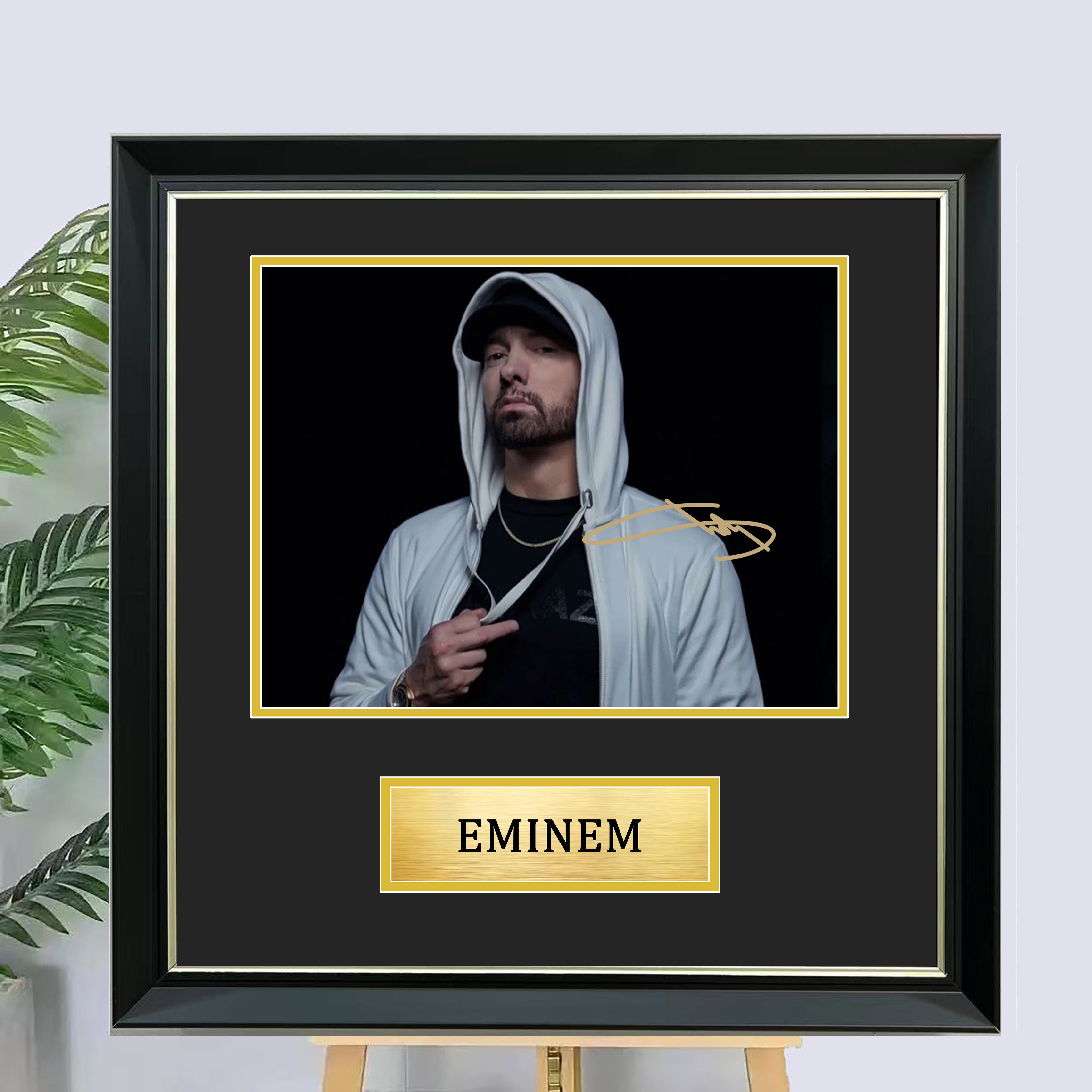 埃米纳姆 痞子阿姆 Eminem 签名照片装裱相框装饰画海报裱框收藏