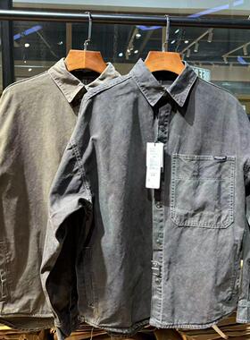 RIFF ROCK 硬朗耐磨男士工装衬衫水洗全棉上身版型挺阔简约耐看潮