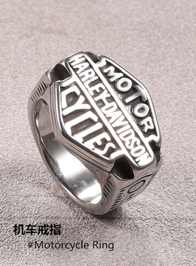 ins钛钢欧美风不掉色男士戒指